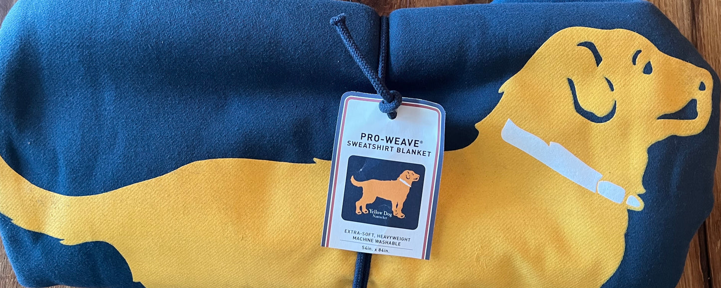 Yellow Dog® Nantucket Retriever Sweatshirt Blanket