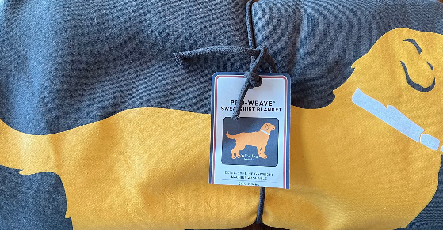 Yellow Dog® Nantucket Retriever Sweatshirt Blanket