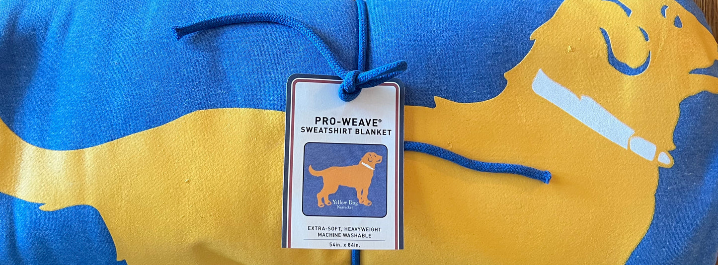 Yellow Dog® Nantucket Retriever Sweatshirt Blanket