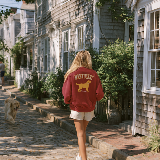 Yellow Dog Nantucket Collegiate Sweatshirt Nantucket Red