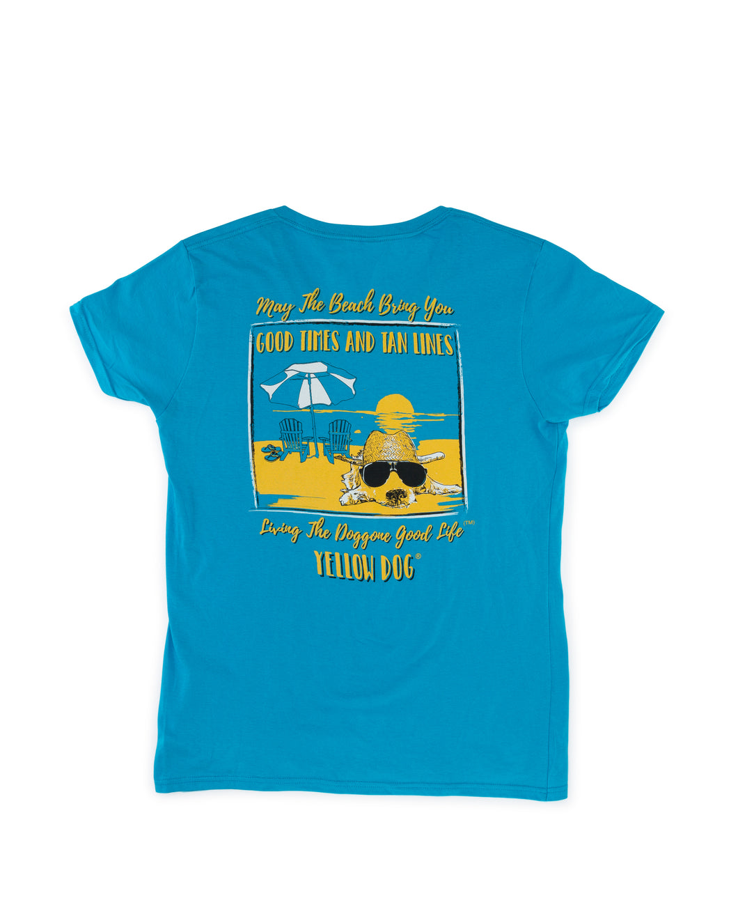 Short Sleeve t-shirt Yellow Dog Collection: Good Times Tan Lines