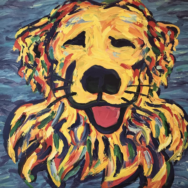 Yellow Dog® Fine Art Print: Golden Retriever Joy