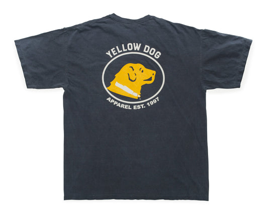 Yellow Dog Mens Short Sleeve Yellow Dog Head Tshirt